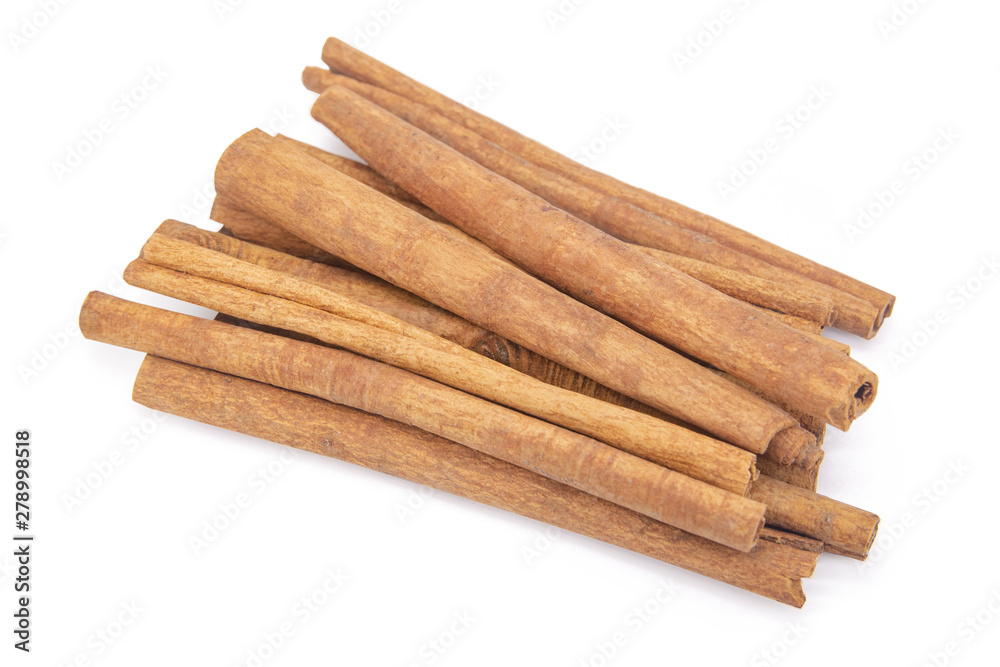 Cinnamon sticks isolated on white background with clipping path. Cinnamon sticks isolated on white background with clipping path.