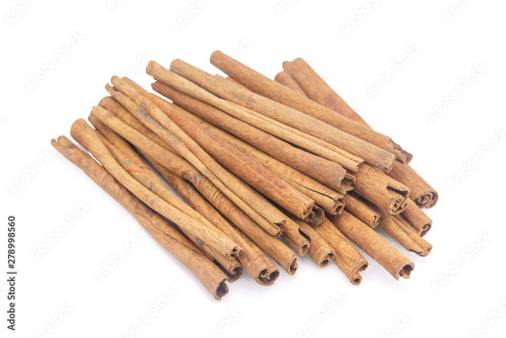 Cinnamon sticks isolated on white background with clipping path. Cinnamon sticks isolated on white background with clipping path.