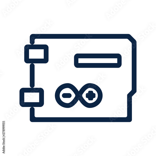 Basic vector arduino icon .
