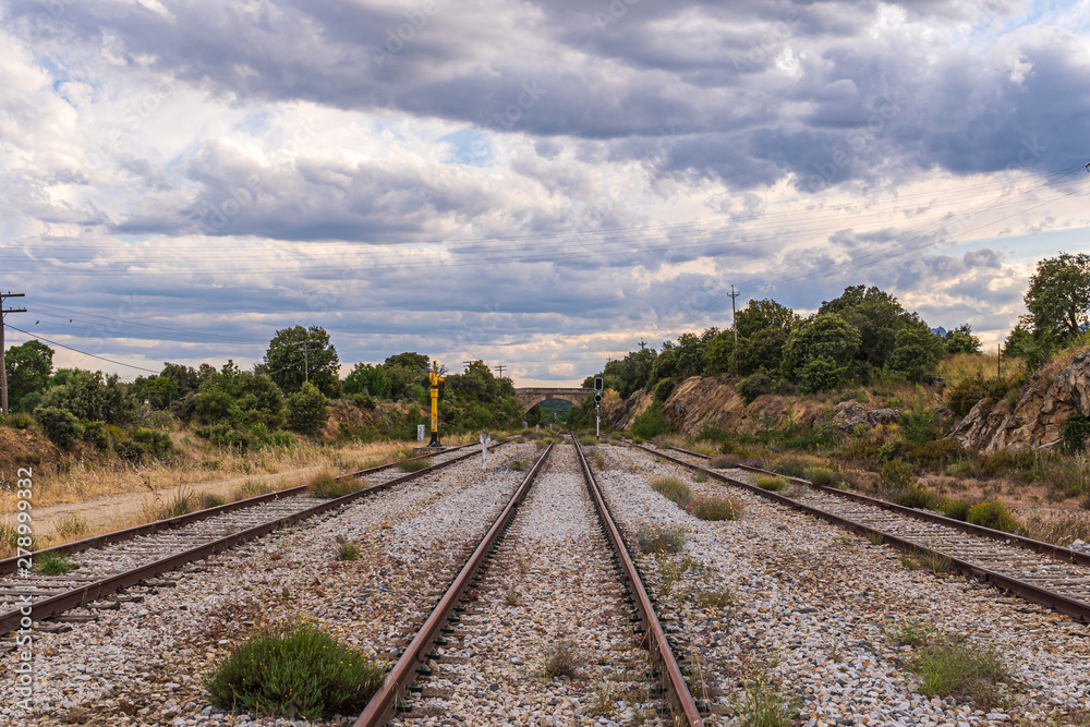 Abandoned train track