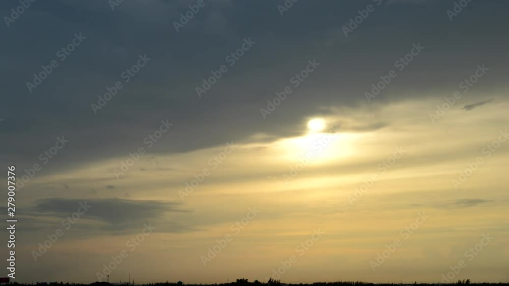 Moving slowly low light black cloudy storm with going down in sunny and far view country side city in horizon 4k stock footage Moving slowly low light black cloudy storm with going down in sunny and far view country side city in horizon 4k stock footage