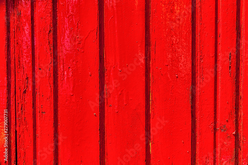 Colored wooden wall