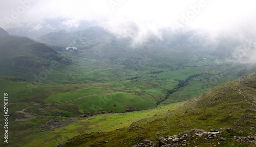 Sunlight on the Little Langdale Valley photo