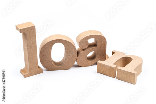 LOAN Word Isolated photo