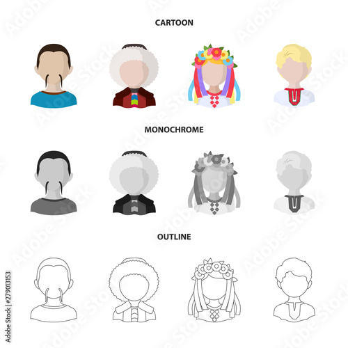 Vector design of imitator and resident icon. Collection of imitator and culture stock vector illustration.