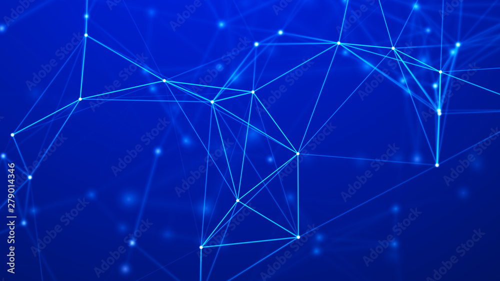 Abstract connection dots. Technology background. Network connection structure. Plexus effect. 3d Abstract connection dots. Technology background. Network connection structure. Plexus effect. 3d