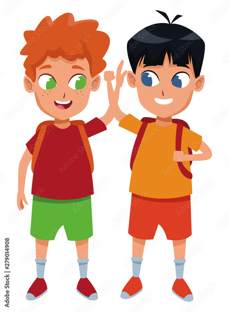 childhood adorable school students cartoon childhood adorable school students cartoon