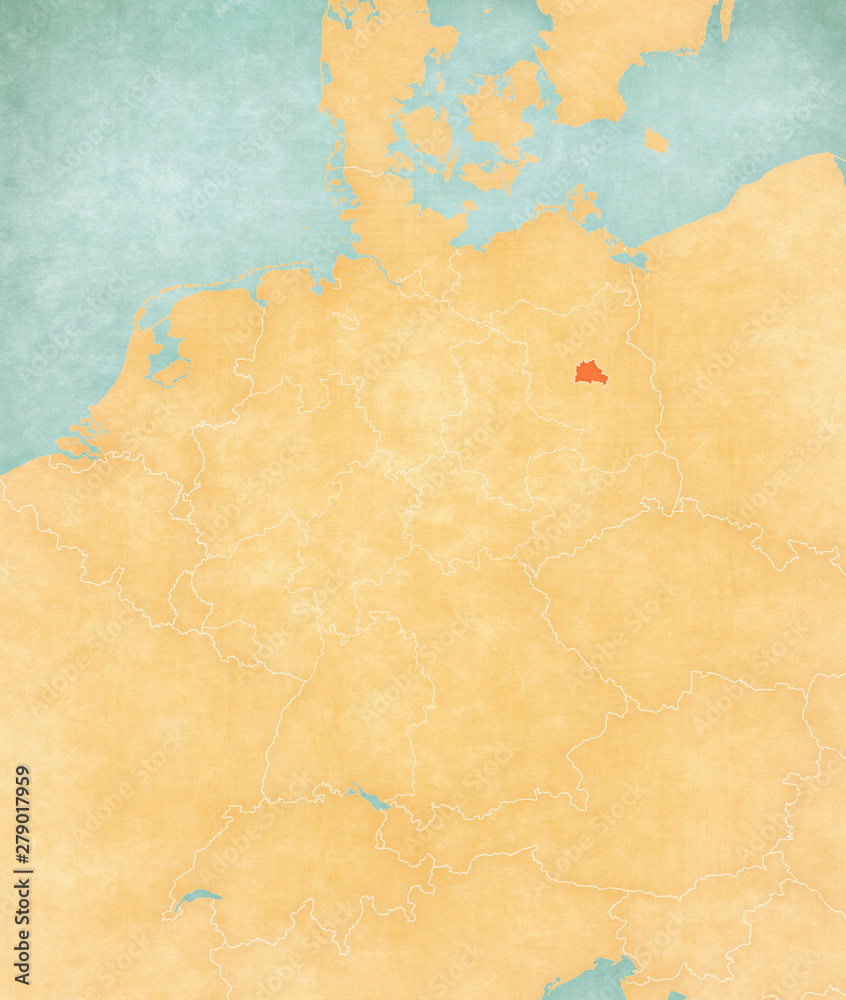 Map of Germany - Berlin