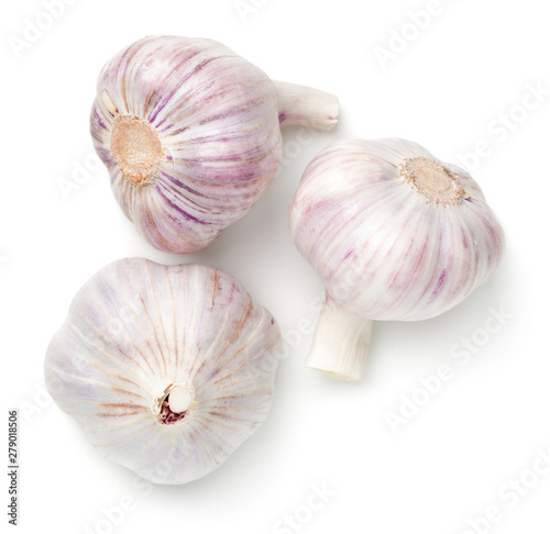 Young Garlic Isolated On White Background