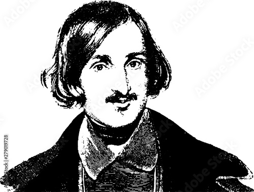 portrait of Nikolai Gogol of the Russian writer
