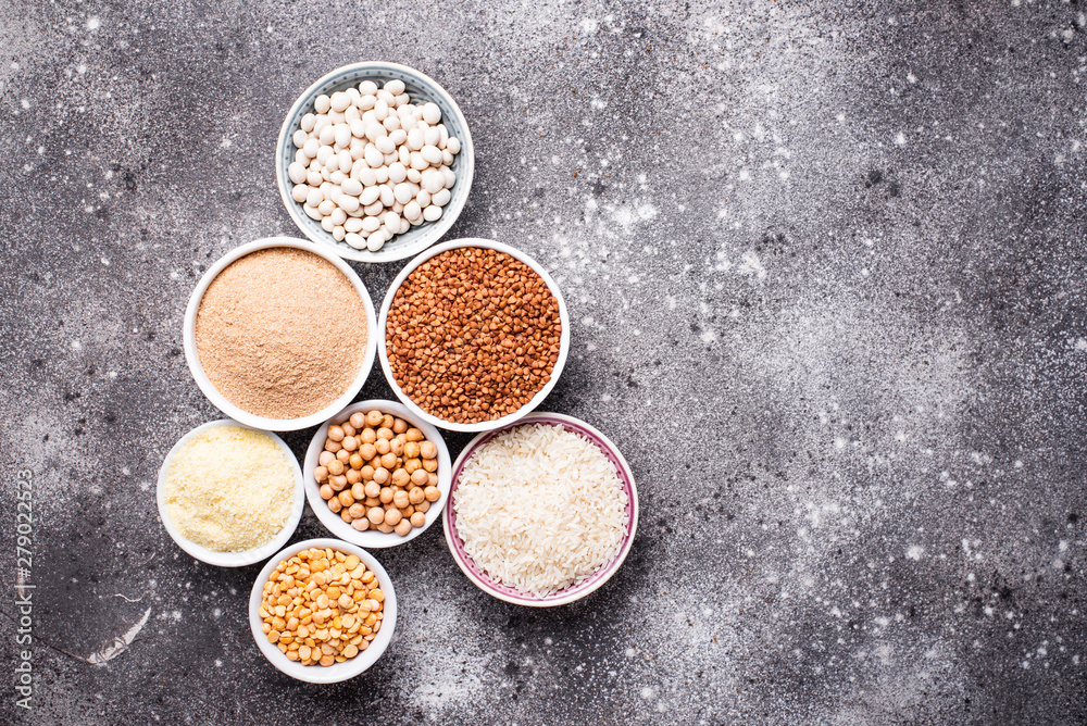 Set of gluten free products Set of gluten free products