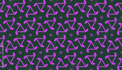 Purple color Pattern with abstract geometric design. Vector seamless illustration. Design for your interior wallpaper, fashion print, business presentation.