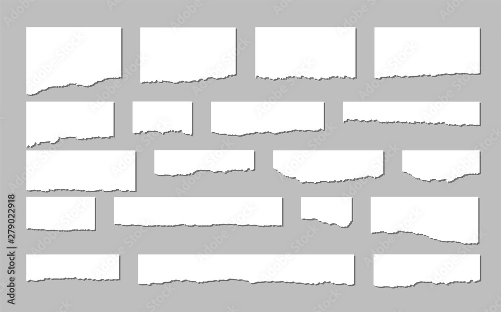 Fotografie Torn sheets of paper