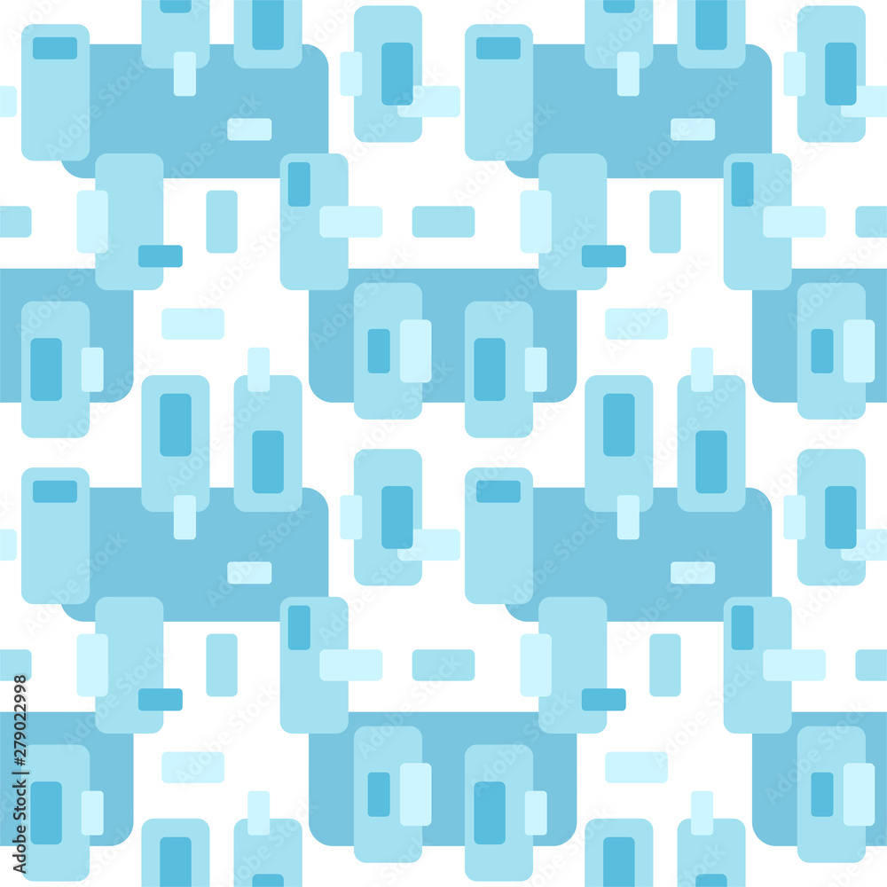 Abstract flat retro seamless pattern with rectangles. Timeless simple vector ornament. Abstract flat retro seamless pattern with rectangles. Timeless simple vector ornament.