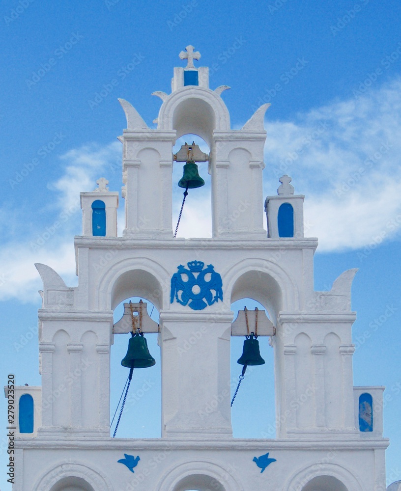 Greek Bell tower Megalochori Santorini Greek Bell tower Megalochori Santorini