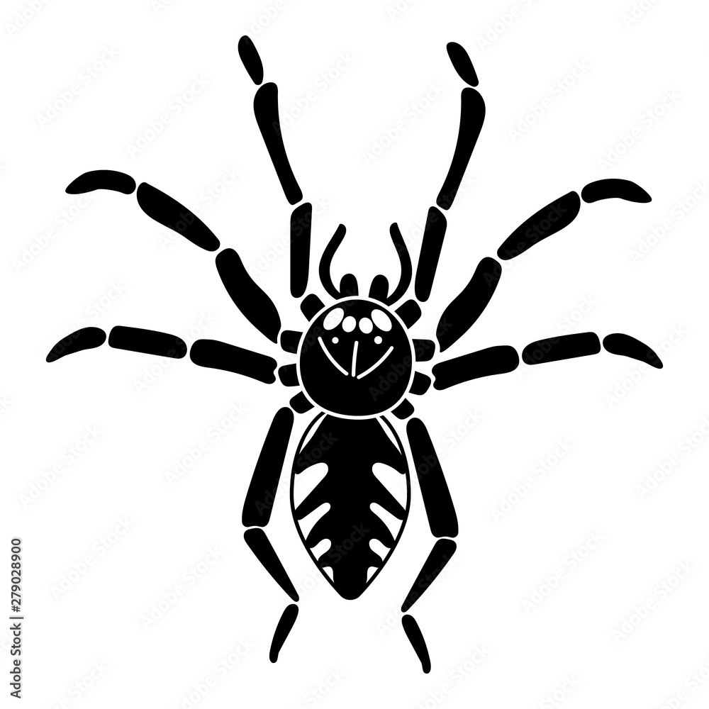 Spider icon. Simple illustration of spider vector icon for web design isolated on white background Spider icon. Simple illustration of spider vector icon for web design isolated on white background