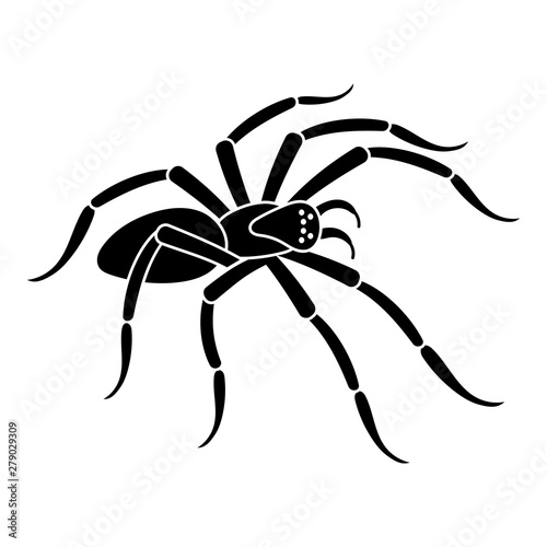 Scary spider icon. Simple illustration of scary spider vector icon for web design isolated on white background