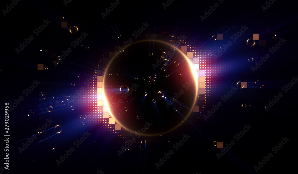 Obraz premium Glow effect. Ribbon glint. Abstract rotational border lines. .Power energy. LED glare tape. Light disc. Swirl trail effect. .Neon lights. Magic design round whirl. Hypnotic spiral. .Shine ellipse.