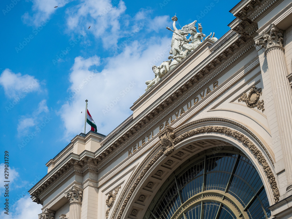 Keleti railway station in Budapest, Hungary.