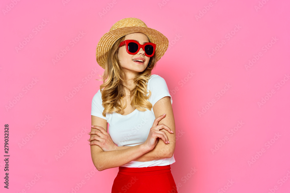 portrait of a girl in red dress portrait of a girl in red dress