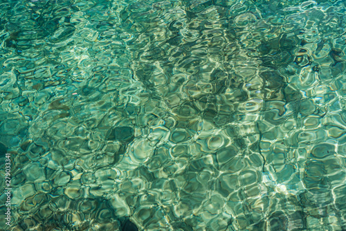 Abstract blue sea water reflections