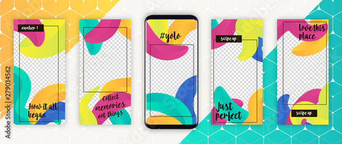 Story template for social media - editable story cover design for photos