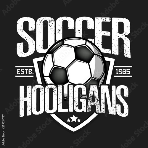 Soccer logo. Soccer hooligans spirit 