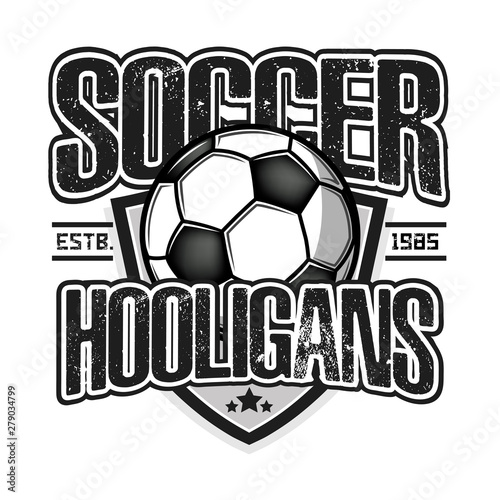 Soccer logo. Soccer hooligans spirit 