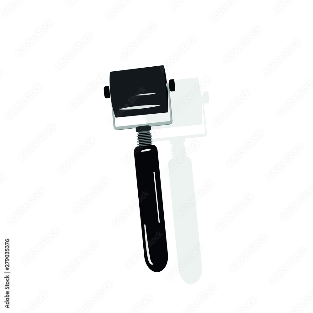 Printmaking roller tool. Isolated vector illustration Printmaking roller tool. Isolated vector illustration