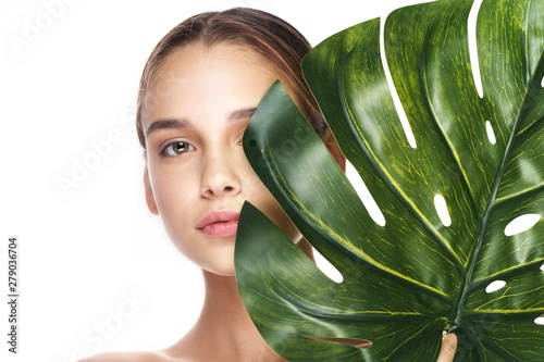 woman with perfect skin