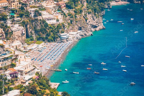 Beautiful coastal towns of Italy - scenic Positano in Amalfi coast
