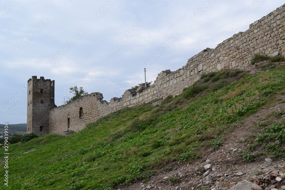 View of the Genoese fortress in Feodosia.