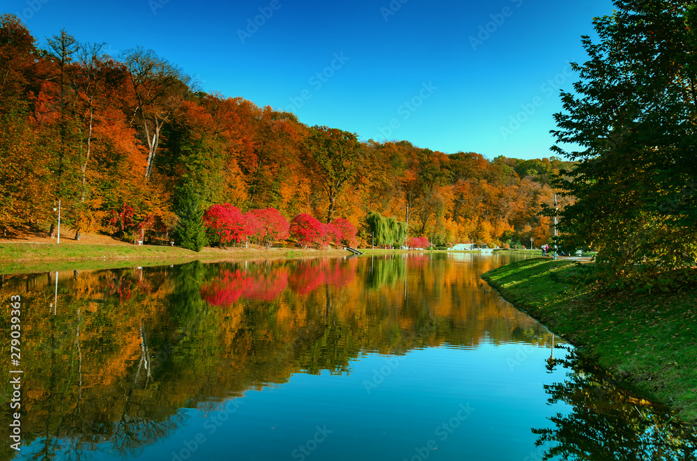 beautiful bright autumn landscape