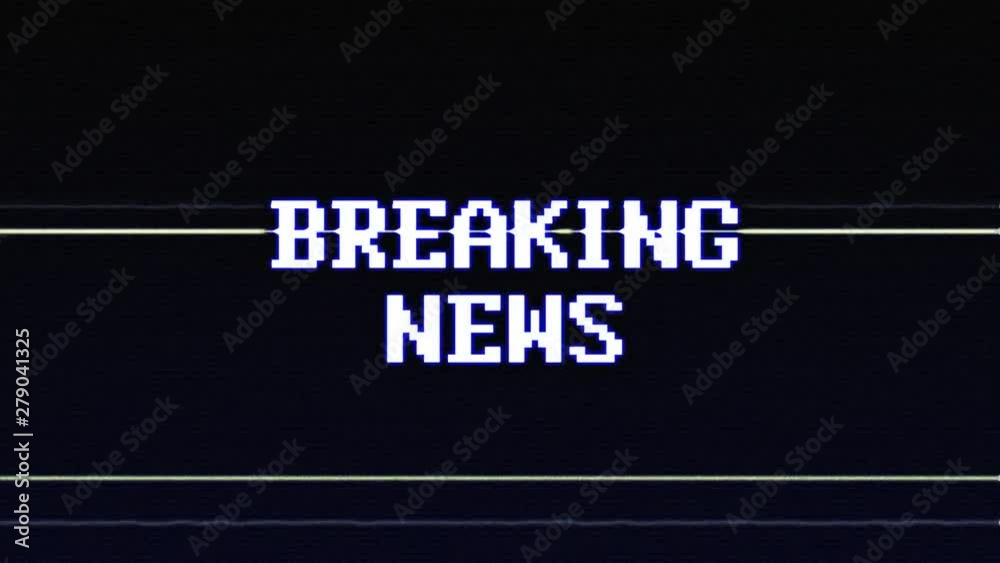 BREAKING NEWS Glitch Text Animation, Rendering, Background, with Alpha Channel, Loop, 4k BREAKING NEWS Glitch Text Animation, Rendering, Background, with Alpha Channel, Loop, 4k