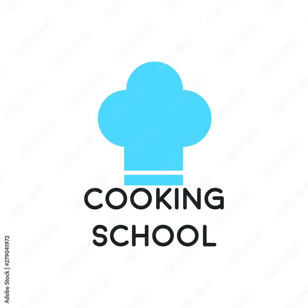 a chef's hat, cooking school logo vector a chef's hat, cooking school logo vector