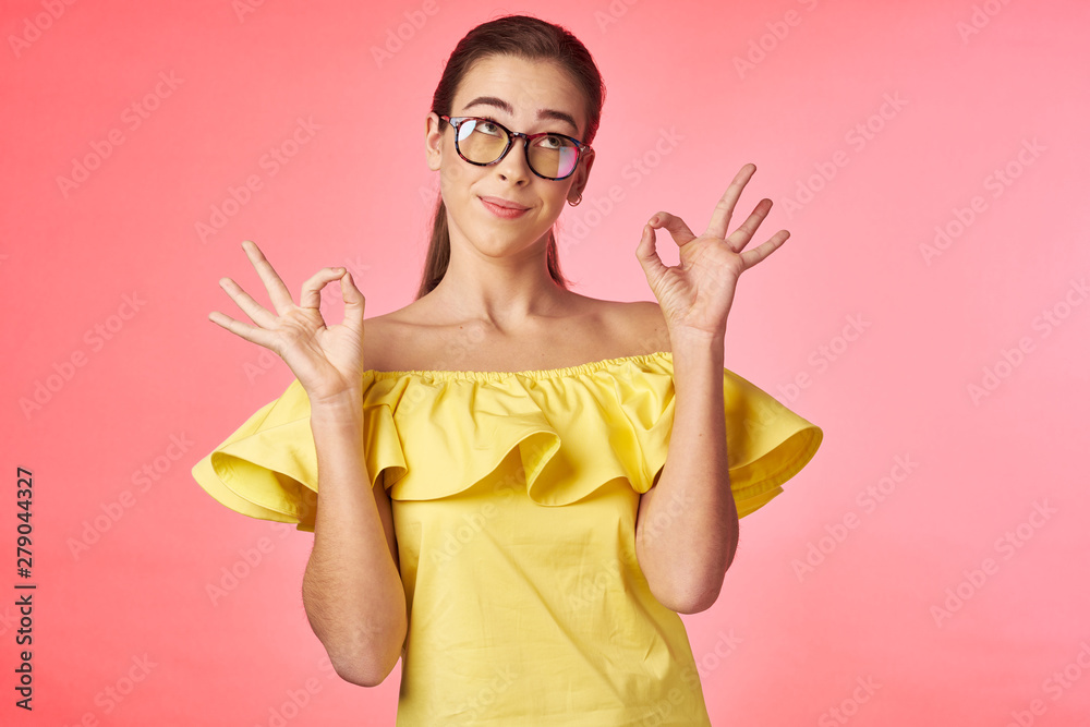 portrait of young woman in a dress