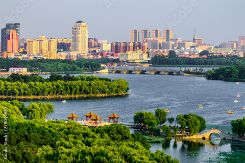 Panorama of Nanhu Park, Changchun, China