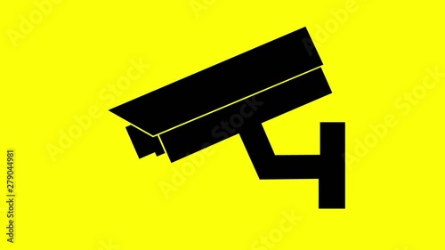 CCTV icon flash on yellow