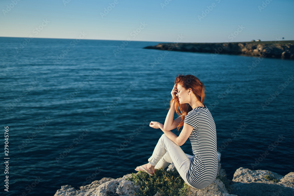 Naklejka premium portrait of young beautiful woman