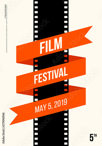 Movie and film poster modern vintage retro style
