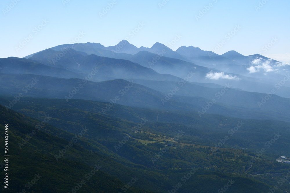 蓼科山 山頂からの八ヶ岳遠景 蓼科山 山頂からの八ヶ岳遠景