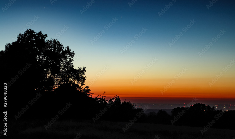 Fototapeta premium sunset in mountains
