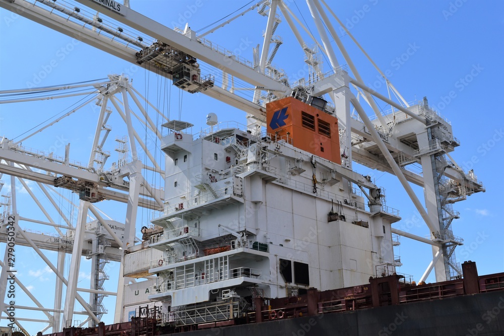 cranes in the port cranes in the port