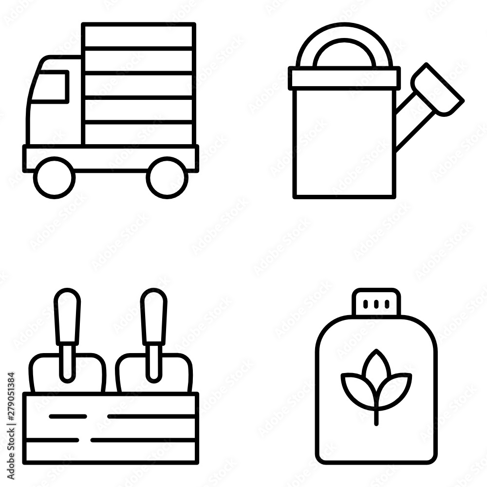 Horticulture Vector Line Icon Set Horticulture Vector Line Icon Set