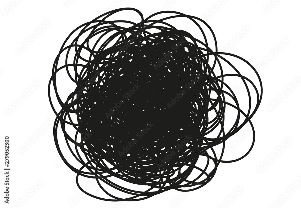 Chaos. Abstract tangled texture. Random chaotic lines. Hand drawn dinamic scrawls. Black and white illustration. Background with lines. Universal pattern. Art creation Chaos. Abstract tangled texture. Random chaotic lines. Hand drawn dinamic scrawls. Black and white illustration. Background with lines. Universal pattern. Art creation