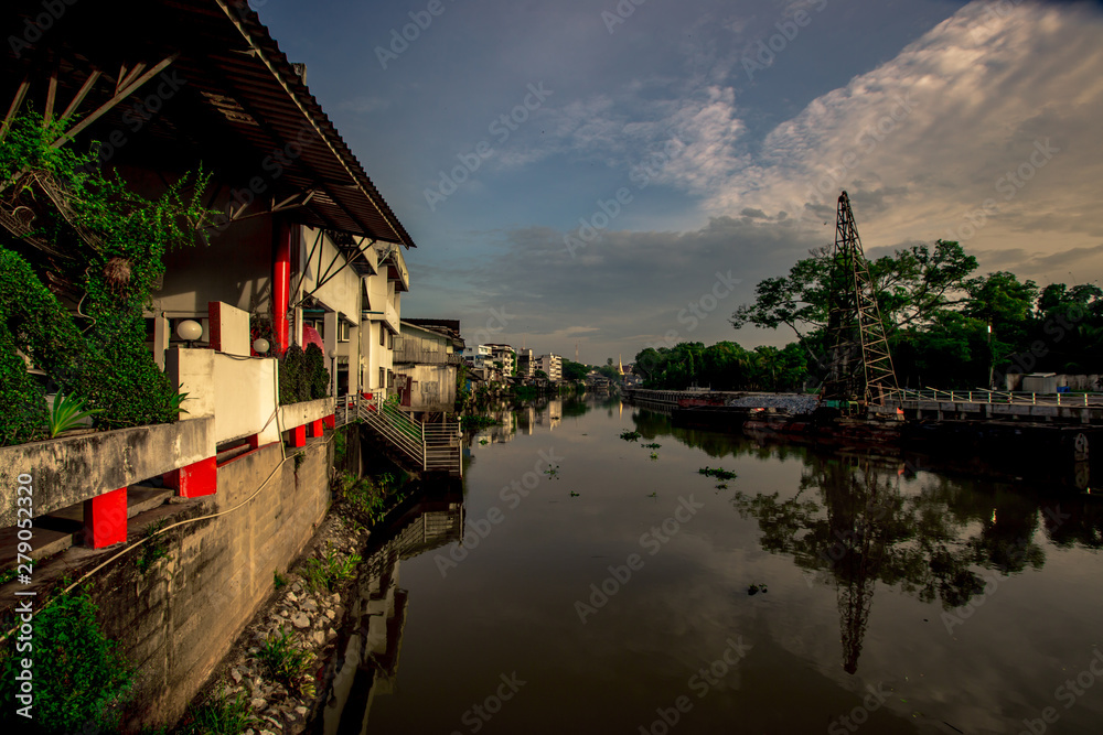 Old Waterfront Community, Chanthaburi: June 24, 2019, the atmosphere inside the noodle shop (Pa Mai shop) has always been visited by tourists, in Mueang District, Thailand