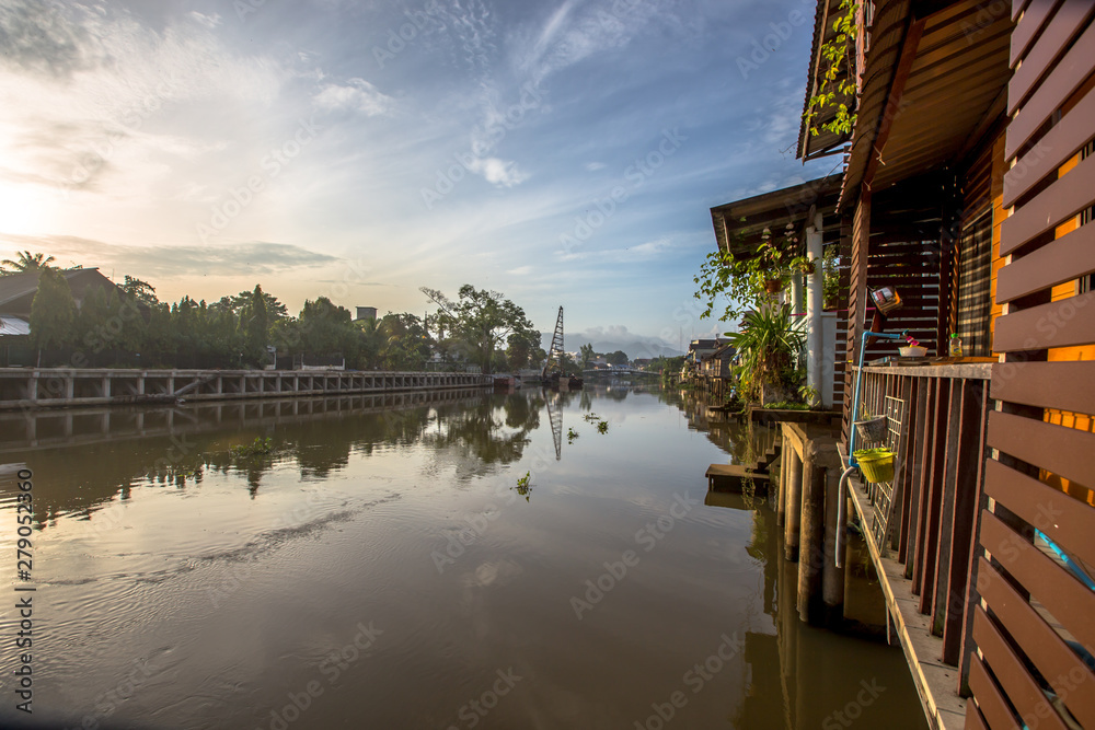 Old Waterfront Community, Chanthaburi: June 24, 2019, the atmosphere inside the noodle shop (Pa Mai shop) has always been visited by tourists, in Mueang District, Thailand
