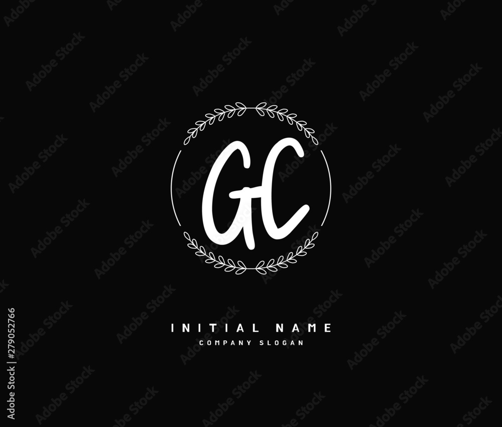 G C GC Beauty vector initial logo, handwriting logo of initial signature, wedding, fashion, jewerly, boutique, floral and botanical with creative template for any company or business. G C GC Beauty vector initial logo, handwriting logo of initial signature, wedding, fashion, jewerly, boutique, floral and botanical with creative template for any company or business.