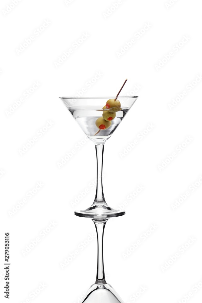 Martini Drink With Olives