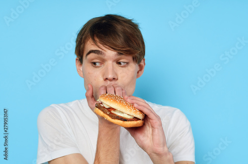 boy eating sandwich
